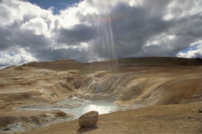 Source chaude sur le volcan Leirhnjúkur (Islande)